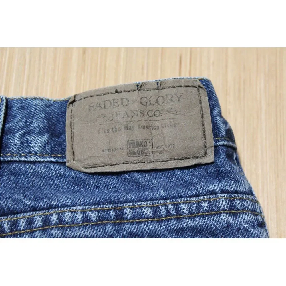Vintage Faded Glory Men's 48x30 Relaxed Fit Straight Leg Denim Jeans Y2K‎ Baggy